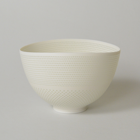 「HP39  新里明士 光碗 / NIISATO Akio  Chawan, White porcelain, Luminescent vessel」の写真　その3