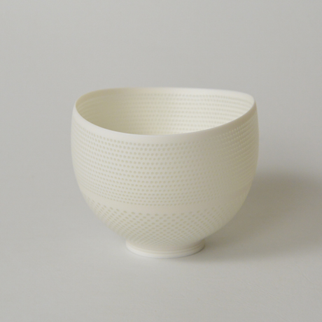 「HP39  新里明士 光碗 / NIISATO Akio  Chawan, White porcelain, Luminescent vessel」の写真　その4
