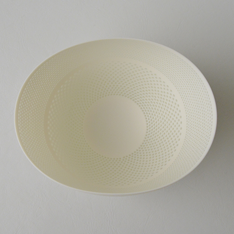 「HP39  新里明士 光碗 / NIISATO Akio  Chawan, White porcelain, Luminescent vessel」の写真　その5