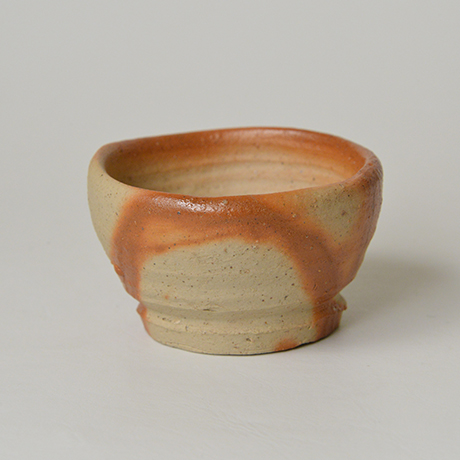 「No.19　金重素山　伊部ヒダスキ盃 / KANESHIGE Sozan　Sake cup, Imbe Hidasuki」の写真　その2