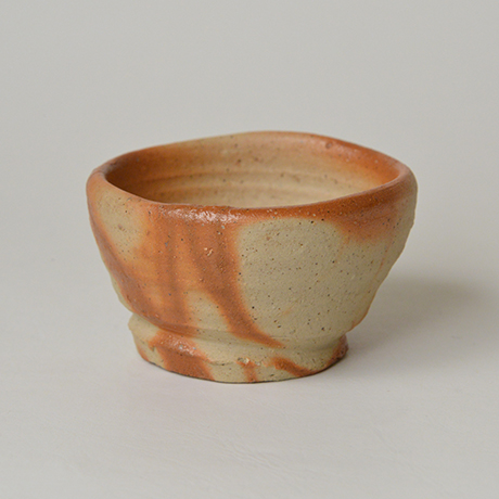 「No.19　金重素山　伊部ヒダスキ盃 / KANESHIGE Sozan　Sake cup, Imbe Hidasuki」の写真　その3