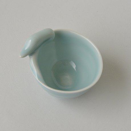 「No.41　鈴木治　酒碗 / SUZUKI Osamu　Sake cup, Bluish white porcelain, ‘Shuwan (Swan)’」の写真　その5