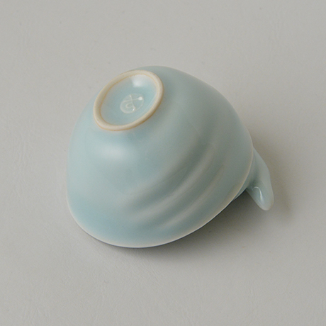 「No.41　鈴木治　酒碗 / SUZUKI Osamu　Sake cup, Bluish white porcelain, ‘Shuwan (Swan)’」の写真　その6