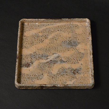 「No.19　鼠志野角皿 / Square dish, Nezumi-shino」の写真　その3