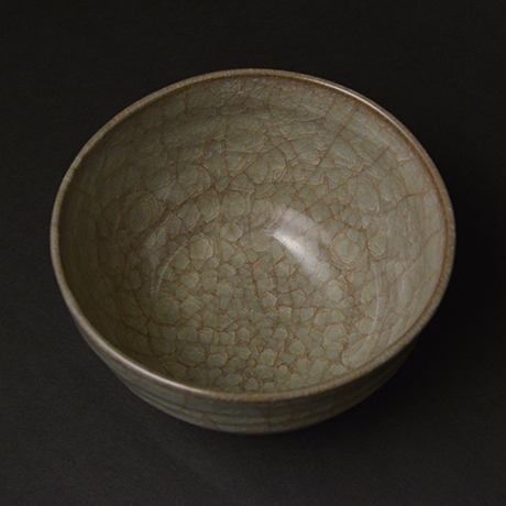 「No.8　窯変米色瓷盌 / Chawan, Yohen Beishokuji, Celadon」の写真　その6