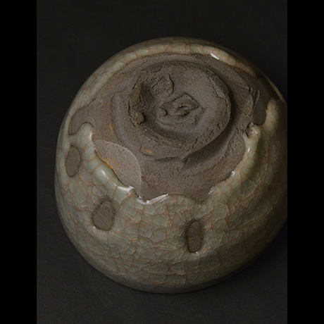 「No.8　窯変米色瓷盌 / Chawan, Yohen Beishokuji, Celadon」の写真　その7