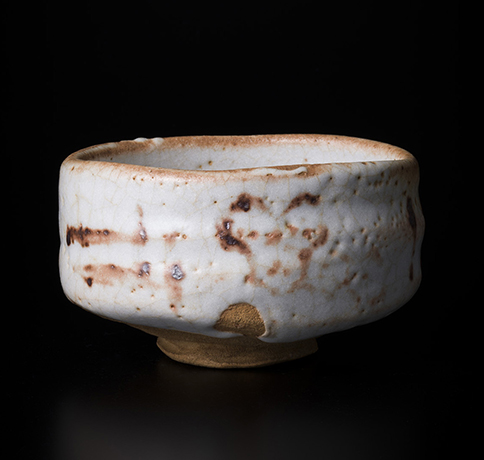 「No.165　志野　（亀甲）　／　Chawan, Shino, Tourtoise Shell design」の写真　その1