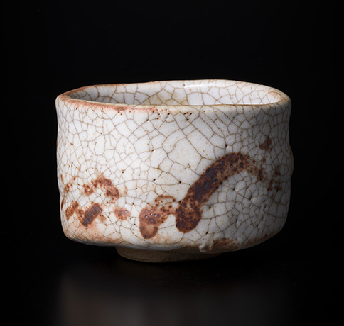 「No.127　志野　（山の絵）　／　Chawan, Shino, Mountain design」の写真　その1