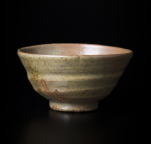 「No.40　以唐津土　銘：薫風　／　Chawan, Karatsu, “Kun pu”」の写真　その1