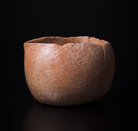 「No.10　赤楽　銘：乙御前乃おもかげ　／　Chawan, Red Raku, “Otogoze no Omokage”」の写真　その1