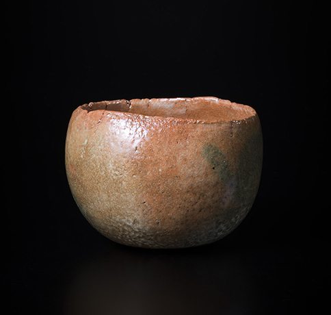 「No.12　赤楽　銘：ふくの神　／　Chawan, Red Raku, “Fuku no Kami”」の写真　その1