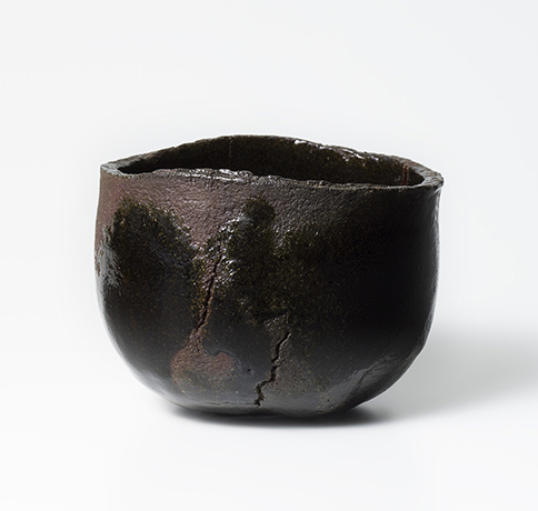 「No.1　黒楽　銘：山月　／　Chawan, Black Raku, “Sangetsu”」の写真　その1