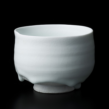 「13.　塚本快示　白瓷茶碗　／　TSUKAMOTO Kaiji　Chawan, White porcelain」の写真　その1