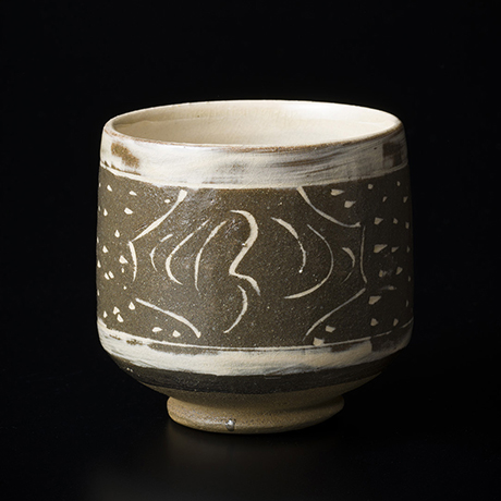 「15.　バーナード・リーチ　象嵌茶盌　／　Bernard LEACH　Chawan, Inlaid」の写真　その1