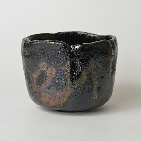 「23. 　直木美佐　黒楽茶碗　銘「夢路」　／　NAOKI Misa　Chawan, Raku, “Yumeji”」の写真　その1