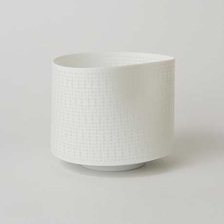 「24. 　新里明士　光碗　／　NIISATO Akio　Chawan, White porcelain, Luminescent vessel」の写真　その1