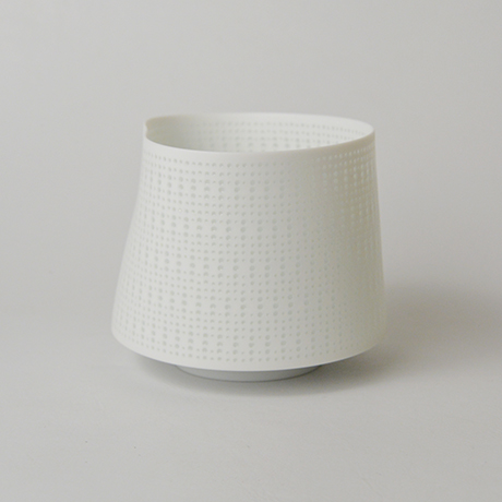 「24. 　新里明士　光碗　／　NIISATO Akio　Chawan, White porcelain, Luminescent vessel」の写真　その2