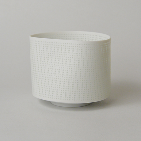 「24. 　新里明士　光碗　／　NIISATO Akio　Chawan, White porcelain, Luminescent vessel」の写真　その4