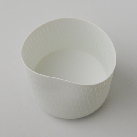 「24. 　新里明士　光碗　／　NIISATO Akio　Chawan, White porcelain, Luminescent vessel」の写真　その5