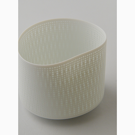 「24. 　新里明士　光碗　／　NIISATO Akio　Chawan, White porcelain, Luminescent vessel」の写真　その6