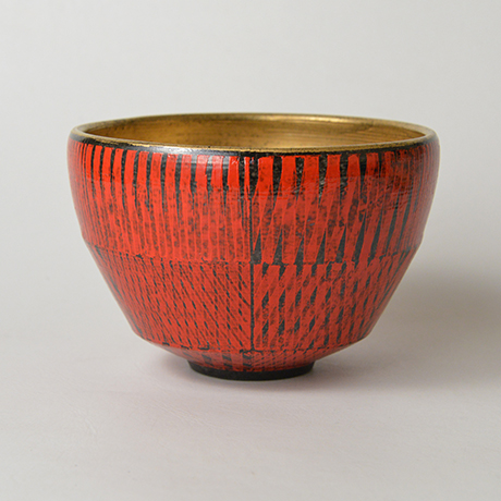 「28.　前田正博　色茶碗　／　MAEDA Masahiro　Chawan, Overglaze enamels」の写真　その4