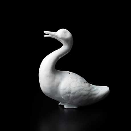 青白磁水鳥香炉