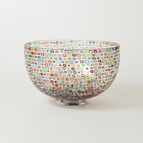 「5.　江波冨士子　カラフルドット　／　ENAMI Fujiko　Chawan, Glass, Dot design」の写真　その1