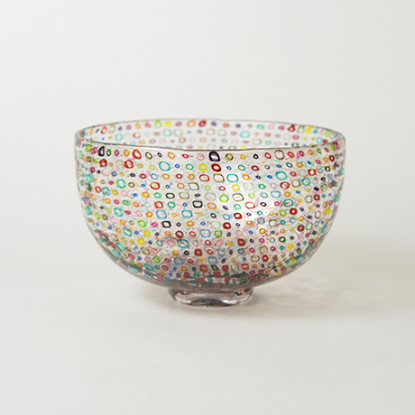 「5.　江波冨士子　カラフルドット　／　ENAMI Fujiko　Chawan, Glass, Dot design」の写真　その2