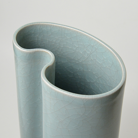 「No.K-11　青瓷花器「光」 / Flower vase, Celadon “Light”」の写真　その4