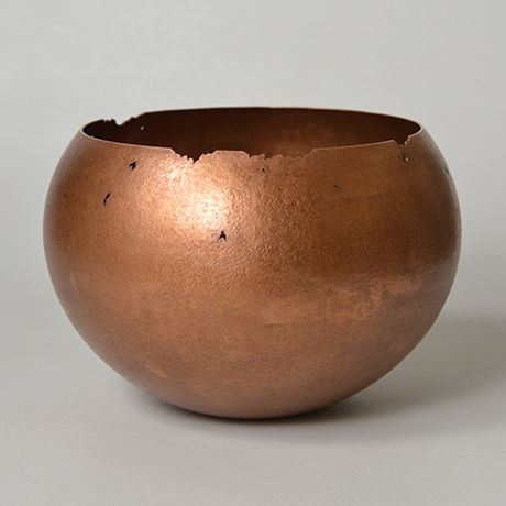「No. 12　虫喰丸 / Bowl, copper」の写真　その1