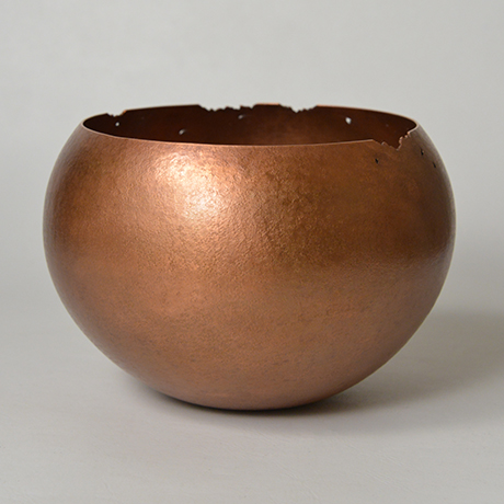 「No. 12　虫喰丸 / Bowl, copper」の写真　その3