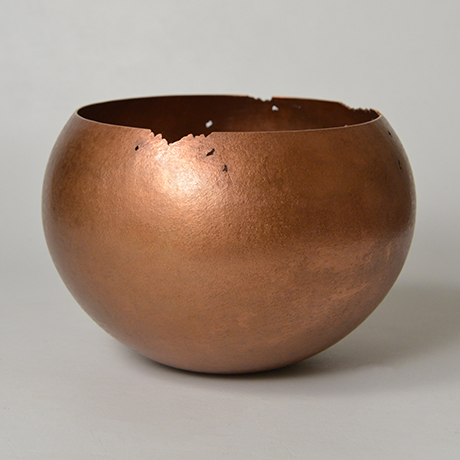 「No. 12　虫喰丸 / Bowl, copper」の写真　その4