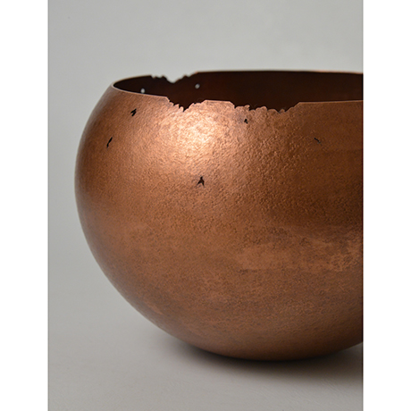 「No. 12　虫喰丸 / Bowl, copper」の写真　その7