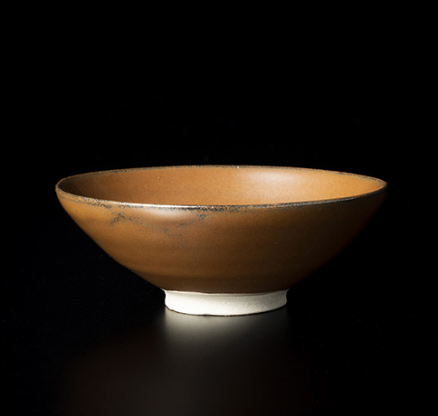 「No.19　柿天目酒觴／Sake cup, persimmon glazed」の写真　その1