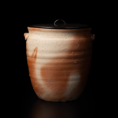 「No.51 備前緋襷種壷水指 / Water container, Bizen Hidasuki」の写真　その1