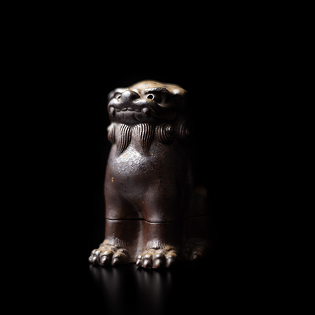 「No.59 備前窯獅子香盒 / Incense container,  Lion shape, Bizen」の写真　その5
