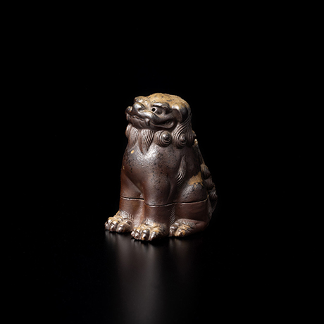 「No.59 備前窯獅子香盒 / Incense container,  Lion shape, Bizen」の写真　その1