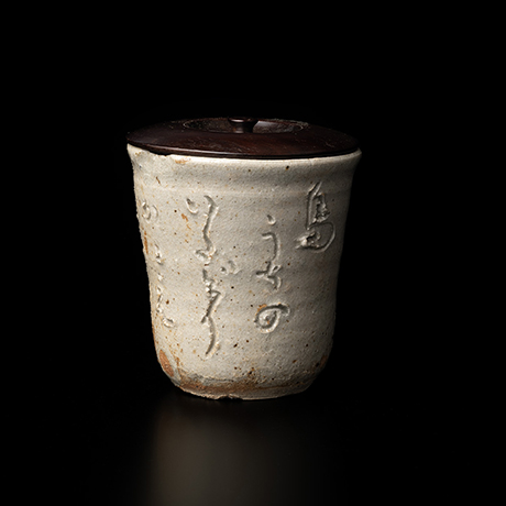 「No.9 灰釉薄茶器 / Tea caddy, Ash glazed」の写真　その1