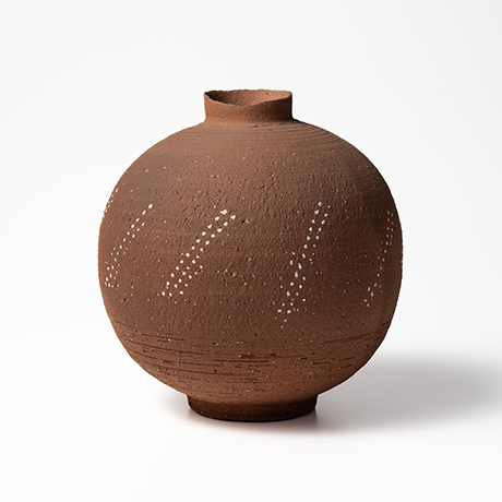 「No.37　アラレ南蛮花壷 / Flower Vase, Nanban, Dots design」の写真　その1