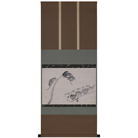 「15.　千歳山窯場図  / Hanging scroll, Mount Chitose kiln site」の写真　その2