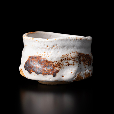 「1. 志野茶盌　銘「雪の朝」 / Tea bowl, Shino,  “Snowy Morning”」の写真　その2