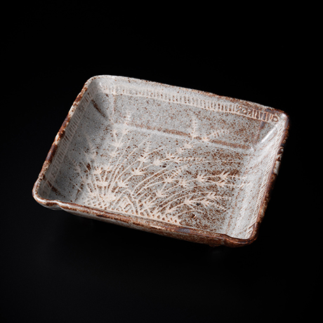 「2. 鉄志野長方皿 / Rectangular dish, Iron Shino」の写真　その2