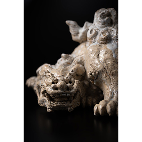 「3. 萩焼獅子置物 / Lion, Hagi」の写真　その2