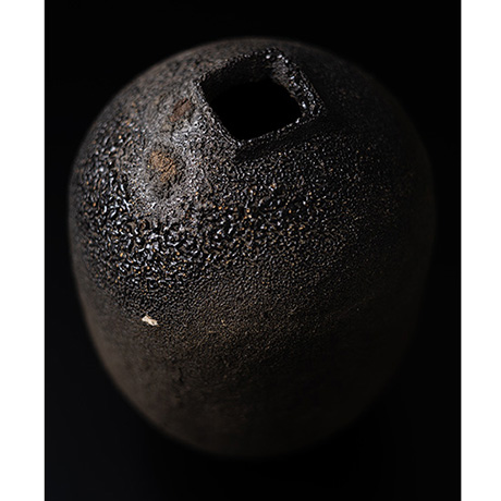 鉄釉花瓶