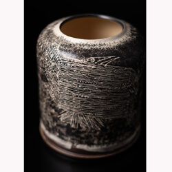 八木一夫 翔鳥花壷 | しぶや黒田陶苑