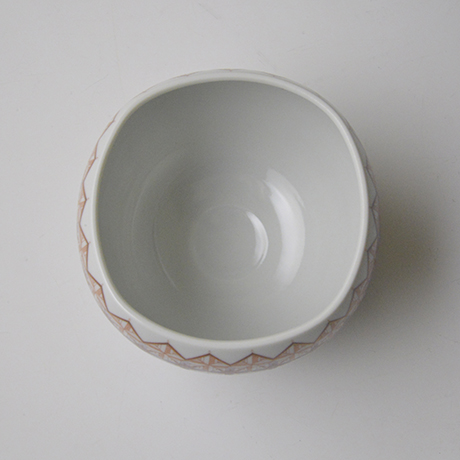 「No.2 赤絵細描小紋茶碗 / Tea bowl, Fine line pattern, Aka-e」の写真　その3