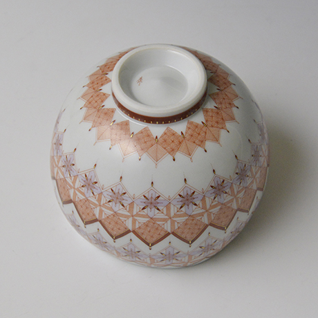 「No.2 赤絵細描小紋茶碗 / Tea bowl, Fine line pattern, Aka-e」の写真　その4