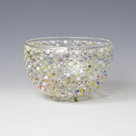 「No.1 花の庭 / Tea bowl, Glass, “Flower Garden”」の写真　その4