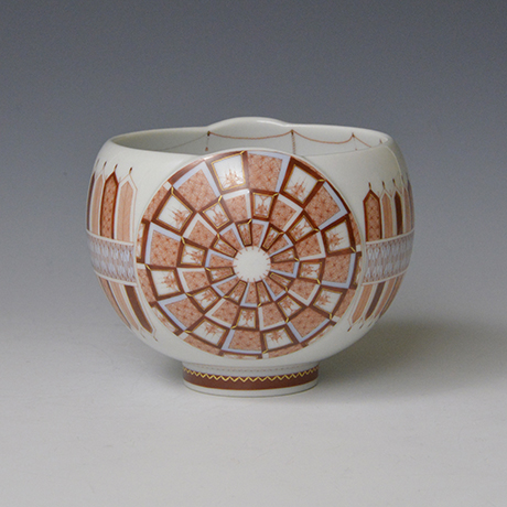「No.1 赤絵細描丸紋茶碗 / Tea bowl, Circle pattern, Aka-e」の写真　その3