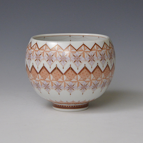 「No.2 赤絵細描小紋茶碗 / Tea bowl, Fine line pattern, Aka-e」の写真　その2